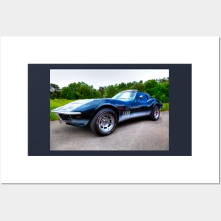 Chevrolet chevy mako shark corvette  XP-755 concept car Posters and Art